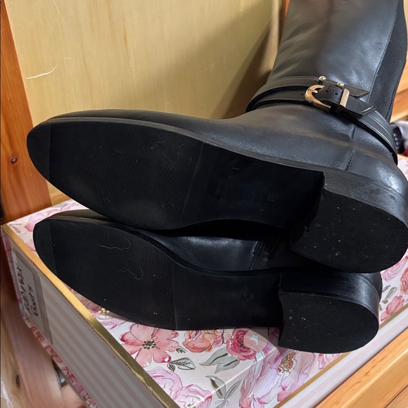 L K Bennett London Leather Knee High Boots - Picture 7 of 8